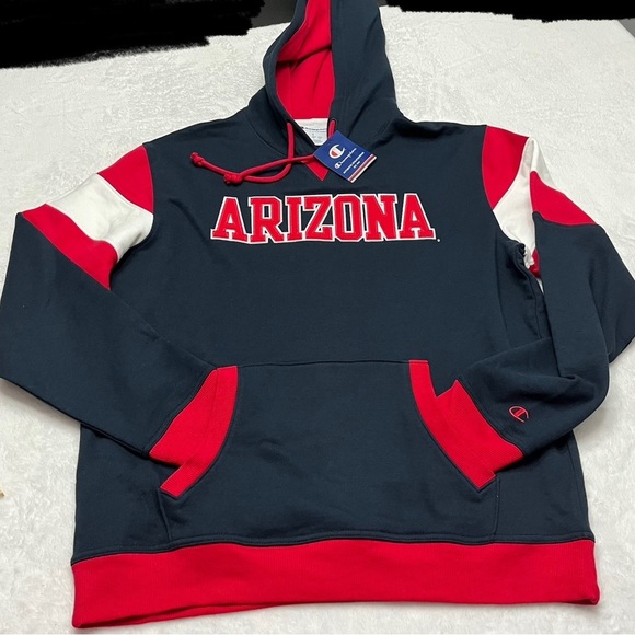 NWT-Champion Arizona wildcats college logo hooded sweatshirt size large - Picture 4 of 8